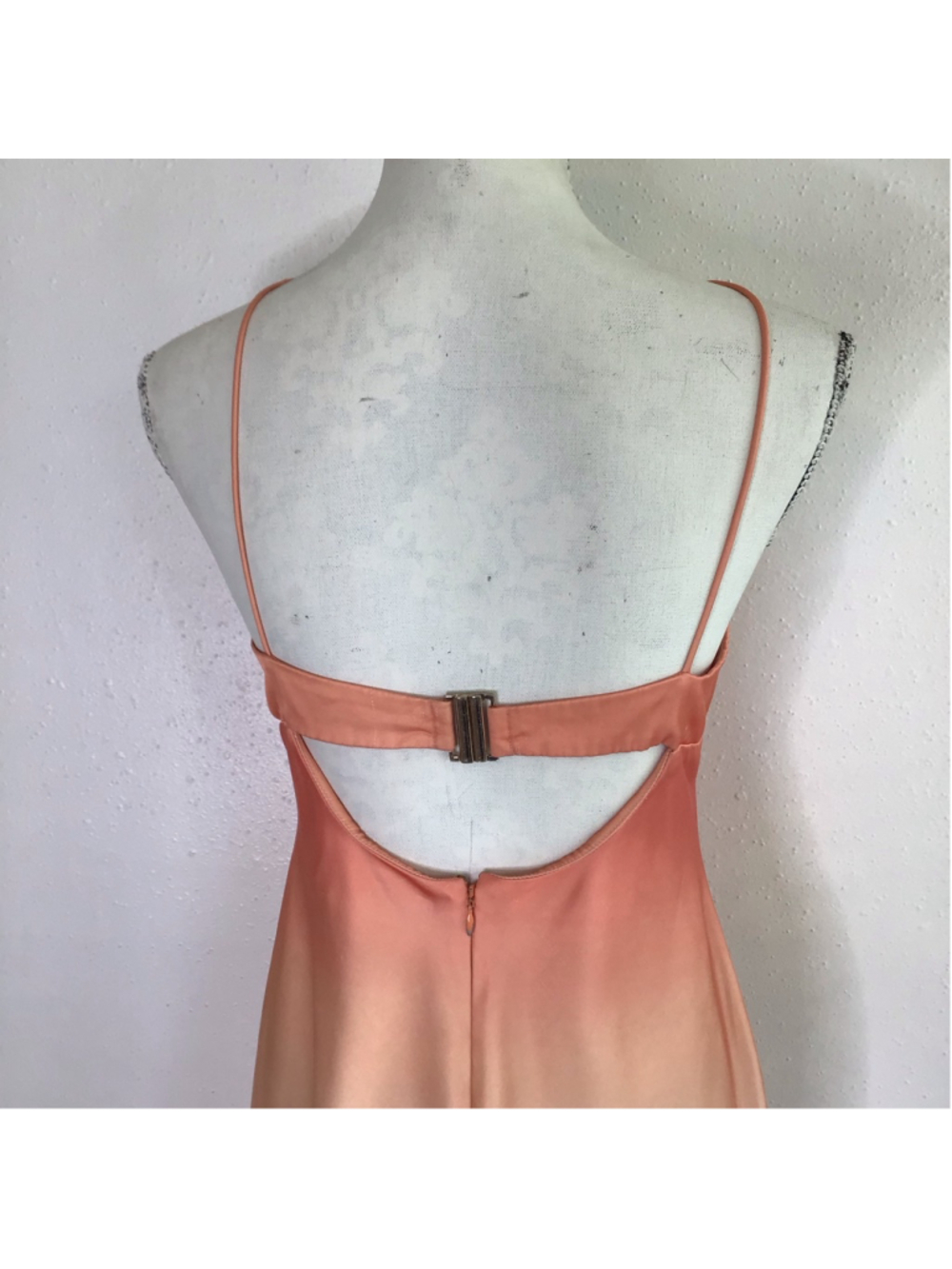 Significant Other Women Elegant Orange Blue Ombre Cutout Maxi Dress Size 8 - Picture 7 of 12